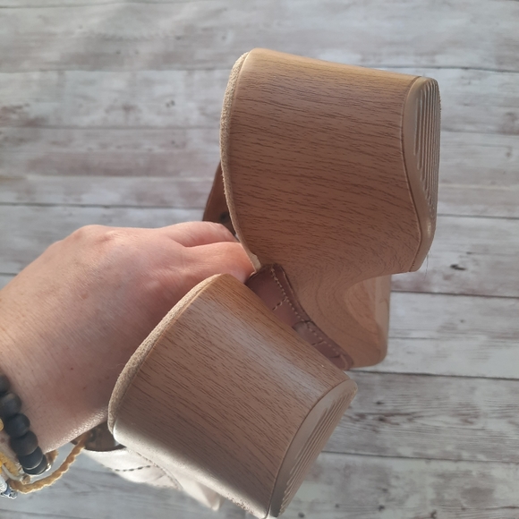 Dansko Serena Wedge Clog Sandal Leather brown Flower - Picture 11 of 12